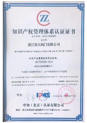 Intellectual property system certification