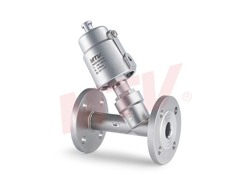 101 Series SS Actuator Flanged Angle Seat Valve
