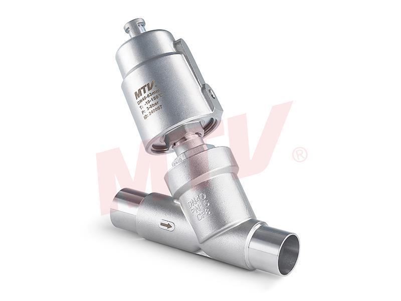 101 Series SS Actuator Sanitary Welded Angle Seat Valve