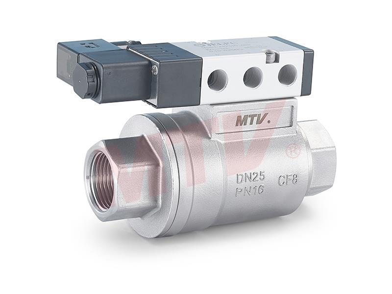 601 Series Pneumatic Threaded Coaxial Valve With solenoid valve 