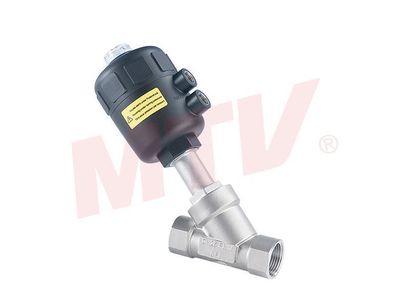 115 Series Plastic Actuator Threaded Angle Seat Valve